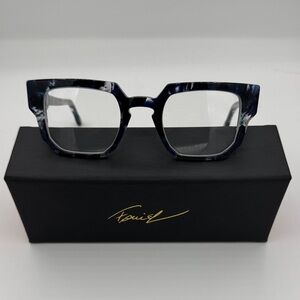 Stylish Blue Square Glasses